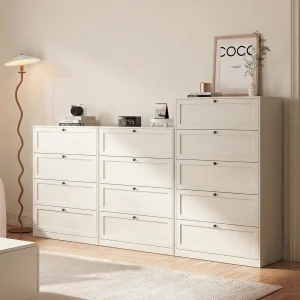 5-Drawer Modern Steel Storage Dresser