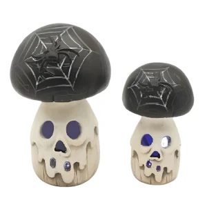 Cheap Spooky Ceramic Mushroom Ghost Figurine – Haunted Halloween Decor with Eerie Design HDFS8138 Manufacturers, Factory