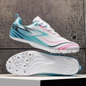 Athletics Running Spikes Cleats Breathable Shoes