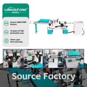 China Supplier Small Auto Feeding Turning CNC Wood Lathe