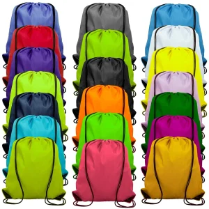 Mochila com cordão Sacola Pack Cinch Tote Armazenamento Esportivo Bolsa de Poliéster para Academia Viagem