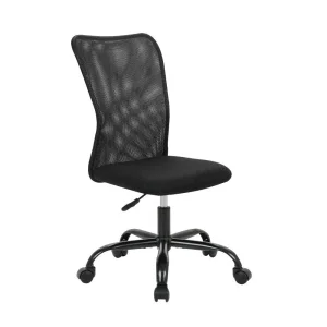 Wholesale Cheap Price Hot Sale Model Modern Simple Armless Wheels Design Full Mesh Fabric Back Ergonomic Mesh Office Chairs