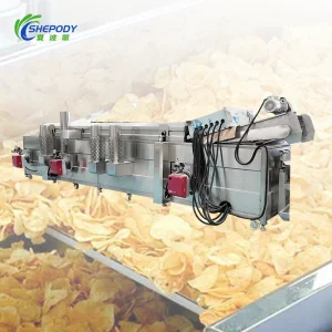 Continuous Frying Machine Plantain Chips Groundnut Chicken