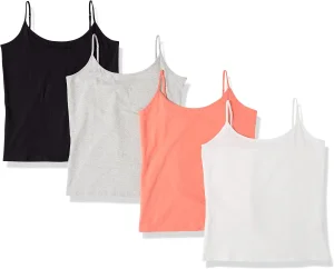 Women's Casual Solid Short Lace Knitted Camisole Lightweight 100% Cotton Sleeveless Crop Comfortable Breathable Quick Dry Summer