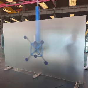 China Glass 3mm-19mm Acid Etched Glass Frosted Glass for Bathroom