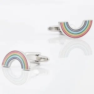 Rainbow Enamel Cufflinks