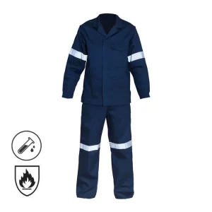 Factory Supply Navy Blue 100% Cotton Flame Retardant