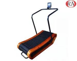Home Gym Mechanical Non Motorized Motor Zero Anti Gravity Free Wooden Curved Manual/Non Power Treadmill Running Self-Generating Treadmill