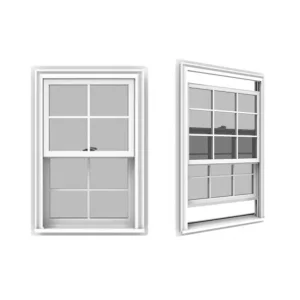 Double Hung Sliding Vinyl UPVC/PVC Windows Modern French Design Folding Interior Exterior Windows