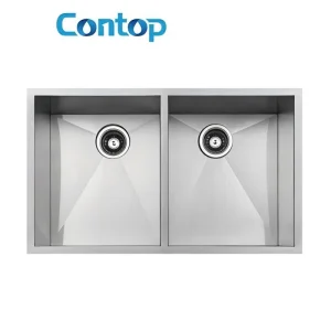 Sanitary Ware Kitchenware Accessories Corner Handmade Stainless Steel Kitchen Sink