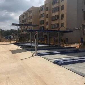 The Four-Post Simple Lifting and Parking Equipment Is Used for Parking Storage and Space Management