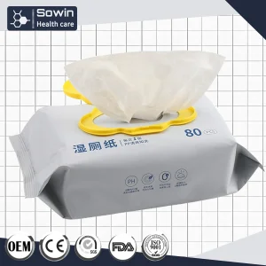 Baby and Maternal Products Medical Grade Safe for Skin Flushable Wet Wipes