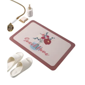 Hengcheng Diatom Mud Bathroom Mat 40X60cm Modern Bathroom Essential