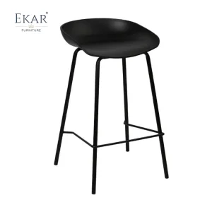 Ekar Modern Minimalist Fabric Bar Counter Stool