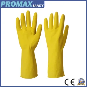 Women Anti Slip Reusable Long Waterproof Rubber Latex Household Dishwashing Cleaning Gloves