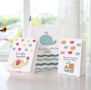 Eco-Friendly 100% Recycling Business Promotional Tote Package Custom Logo Printed Carrier Handbag
