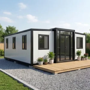 Casa modular ecológica moderna para una vida sostenible