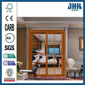 Jhk 24 in. X 42 in. Beautiful Louvered Wood Cafe Door