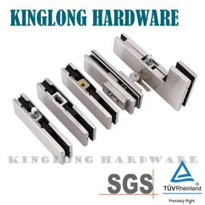 Stainless Steel Glass Door Fitting Bathroom Hotel Frameless Glass Door Patch Fitting Top Clamp