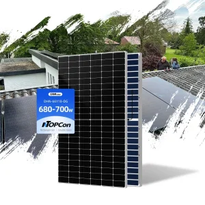 Painéis Solares Bifaciais Flexíveis Dah 700W 710W 720W 750W Preço de Atacado de Fábrica Estoque da UE em Roterdã