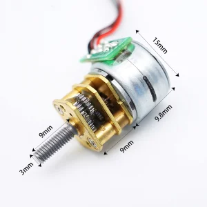 Customized 12V SM15 Stepper Motor with Encoder GM12-15BY DC Gear Motor Type Permanent Magnet