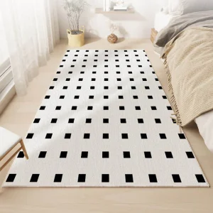 Non-Slip Belguim Bedroom Floor Rug Soft Loop-Pile Living Room Rug