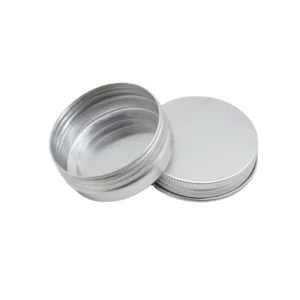 Premium Flat Aluminum Tin Container for Face Cream Jars
