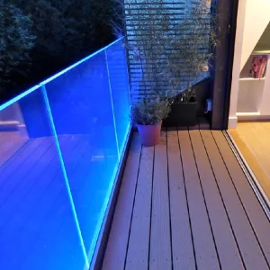 Orient Promotion Railing Prima Construction Wood Staircase Railing Bluster Topglass Fence Balcony Railing