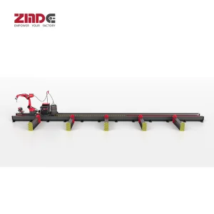Zmde Structure Steel Welding Robot 6 Axis Automatic Robotic Arm From Shandong Automatic 6 Axis Industrial Robot Welding Arm Beam Robot Welding Line