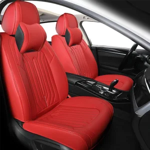 Xiangta Popular Design Nappa Leather Car Seat Cover 5 Seats Set All Seasons Use