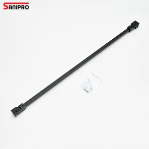 Sanipro Black Color Stainless Steel Shower Room Accessories Bathroom Partition Bar Glass Door Fixed Support Bar