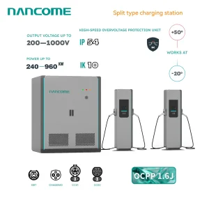 Nancome Megawatt High Voltage Charger for Intercity Bus EV Fleets