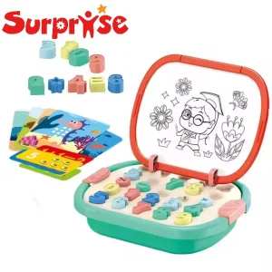 Kids Multifunctional Learning Tablet Toys Educational Drawing Board Play Puzzle Game Toy