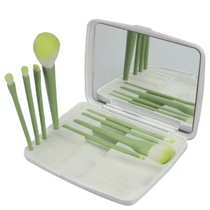 2025 Makeup Brush Set LED Mirror Case Portable Travel