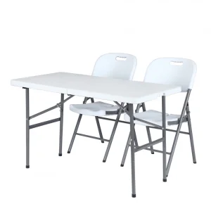 Hot Selling Modern Design Popular Rectangular Plastic Folding Tables for Indoor and Outdoor Events