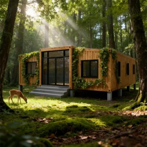 Casa contenedor plegable prefabricada modular portátil y móvil para dormitorio 4