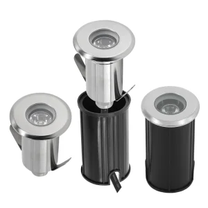 Recessed 3W 12 Volt IP68 Stainless Steel LED Swimming Pool Light Waterproof Underwater Landscape Lamp
