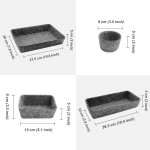 Wholesale Felt Drawer Organizer Basket