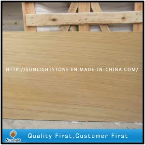 Natural Honed Chinese Yellow Wood Grain Sandstone