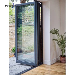 Modern New Nice Narrow Metal Outdoor Quality Folding Door Louvered Bifold Doors