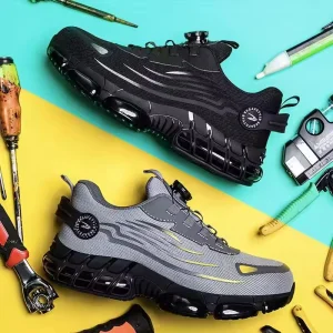 Spin Turn Button Safety Shoes