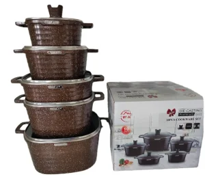 Hot Selling Luxury 10 Pieces Kitchen Accessories Set Cookware New Arrival Popular Cookware Set