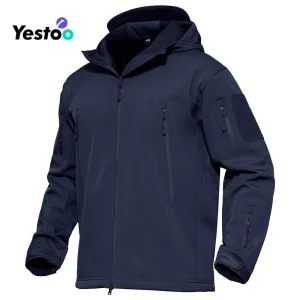 Men's Outdoor Performance Fleece Lined Water Resistant Soft Shell Winter Jacket