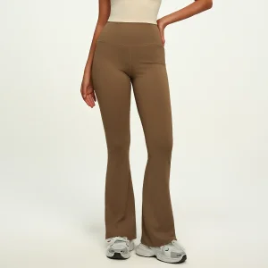 Custom Bare Sense Lightweight High Elastic Waist Butt Lifting Flared Pants Breathable Quick Dry Slim Fit Women's Yoga Pants