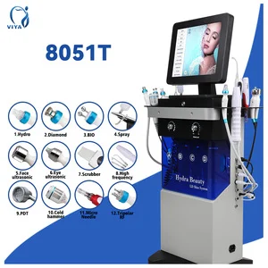 Korea Salon Hydrodermabrasion H2o2 Hyro Peeling Hydra Dermabrasion Facial Machine Instrument Aqua Salon Face Lifting Machine