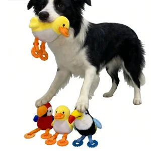 Brinquedo de Pelúcia para Cães em Forma de Pássaro
