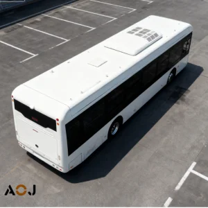 Modern Styling Public Bus with Aesthetic Interior and Exterior Design Elements