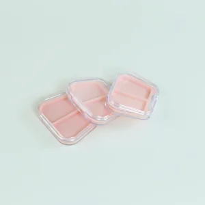 Pink Plastic Cosmetic Packaging Eyeshadow Case