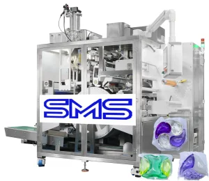 Máquina de Embalagem de Cápsulas de Detergente Automático Sinmens Tudo em Um Filme PVA Embalagem Solúvel em Água Cápsulas de Detergente
