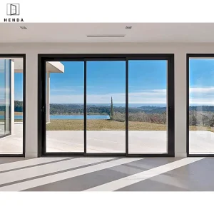 10% off Heavy Duty Wholesale Customized Exterior Entrance Harricane Proof Laminated Safety Pocket Stacking Slide Sliding Patio Glass Door